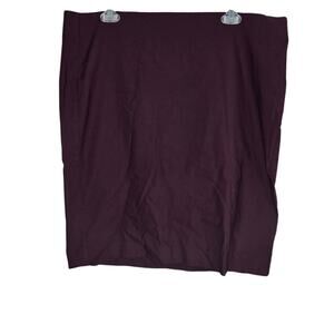 ELLE Purple Pencil Skirt Size XL | Rich Plum | 0283